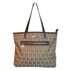 Michael Kors Brown and Tan Tote Bag